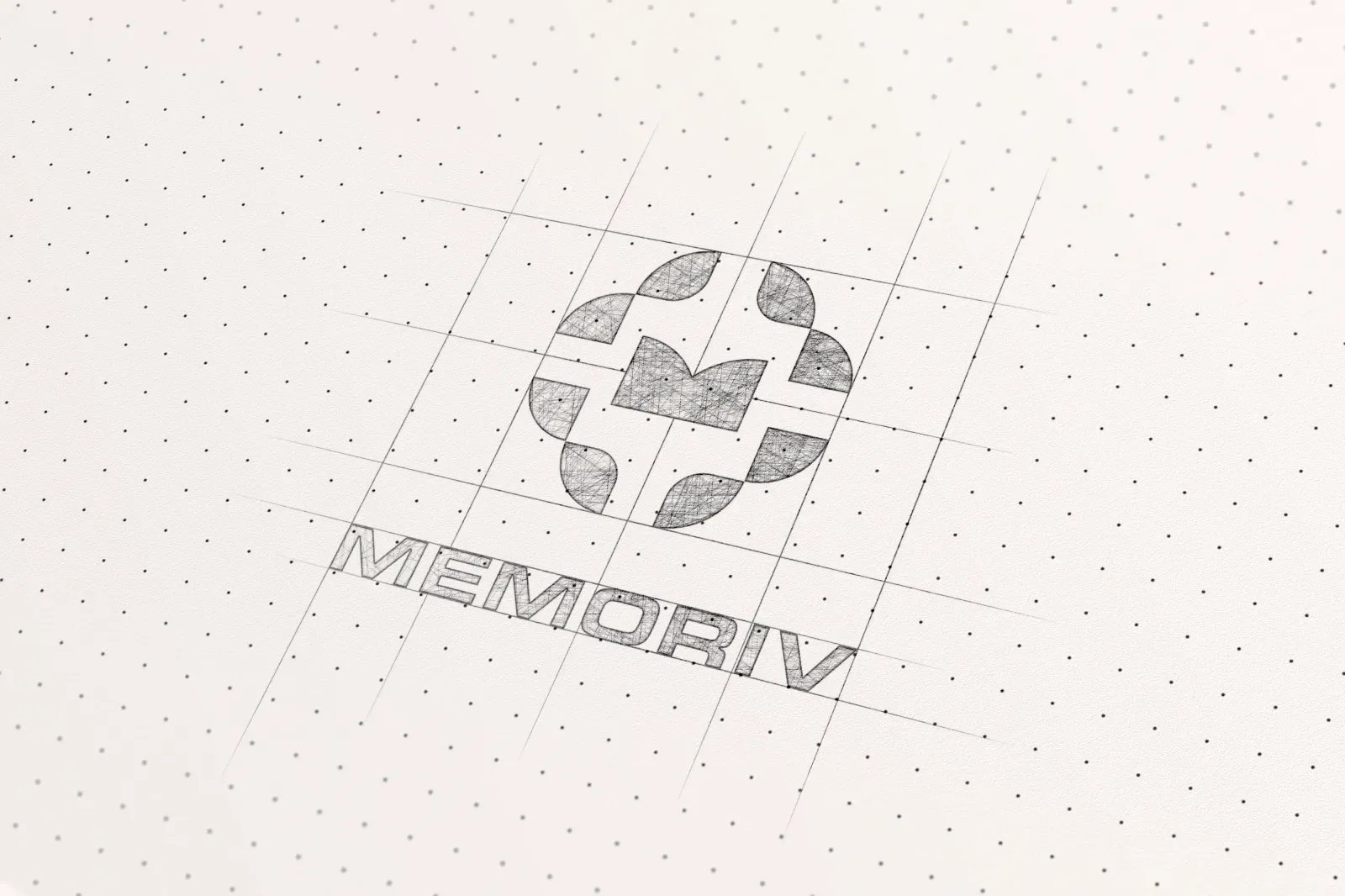 First Memoriv logo sketches